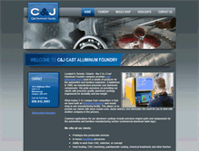 Tablet Screenshot of candj-foundry.com